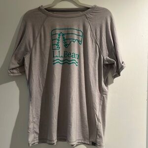 L.L. Bean Large Women’s Everyday SunSmart Tee, Crewneck Short-Sleeve Graphic